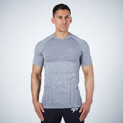 Fitness T-Shirt in Grau für Herren
