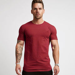 Slim Fit T-Shirt in Rot für Herren