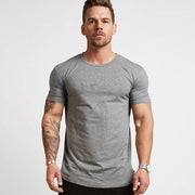 Slim Fit T-Shirt in Grau für Herren