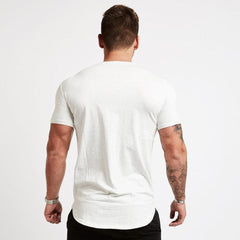 Slim Fit T-Shirt in Weiß für Herren