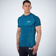 Fitness T-Shirt in Blau für Herren