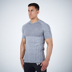 Fitness T-Shirt in Grau für Herren